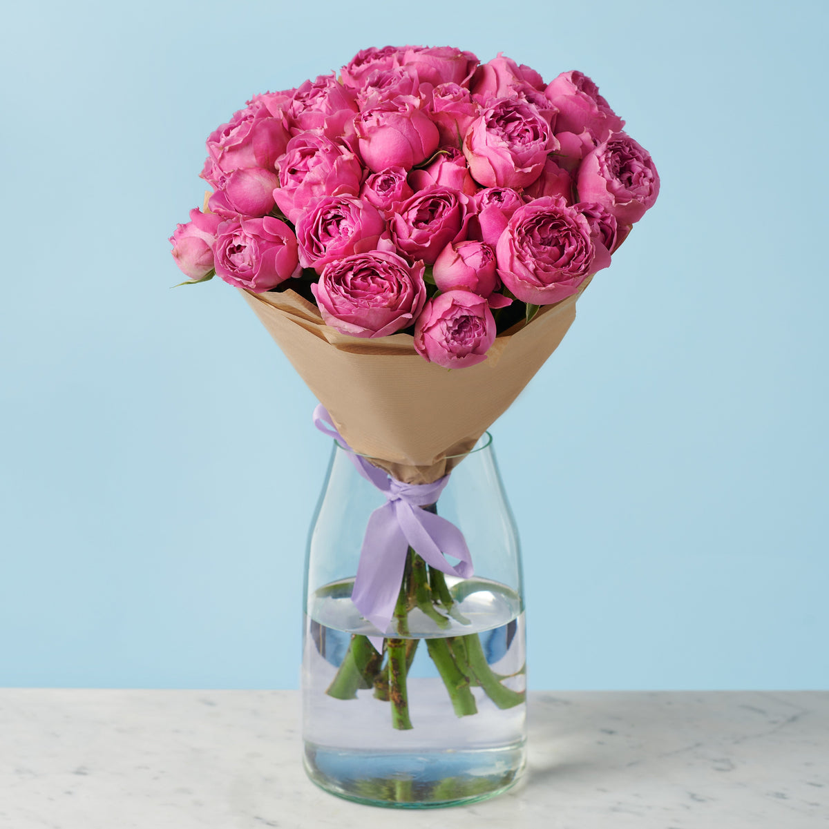 5 Peony Pink Roses #2