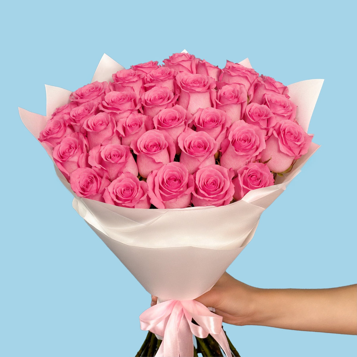Bouquet of 30 Pink roses #7