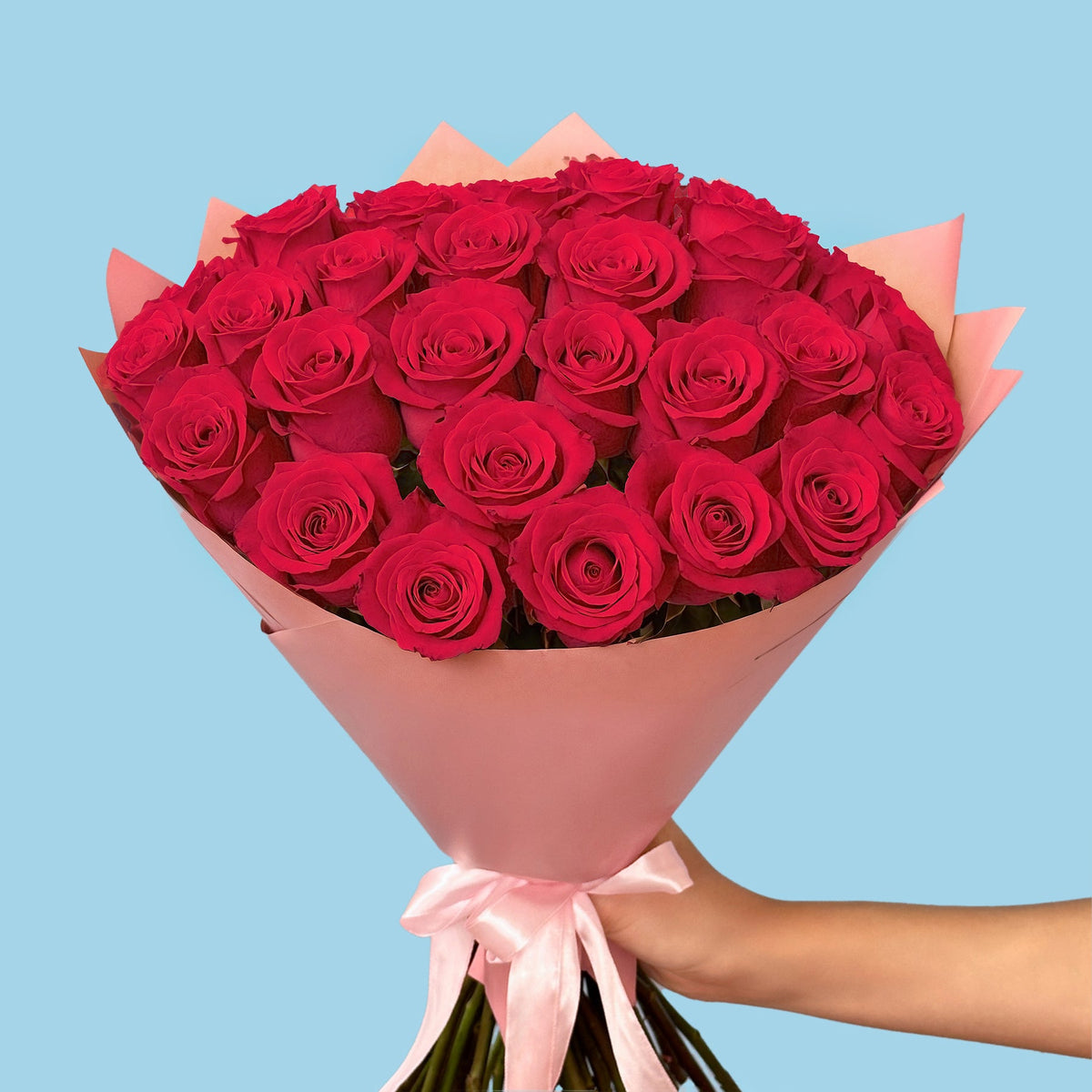 Bouquet of 30 Hot Pink roses #7