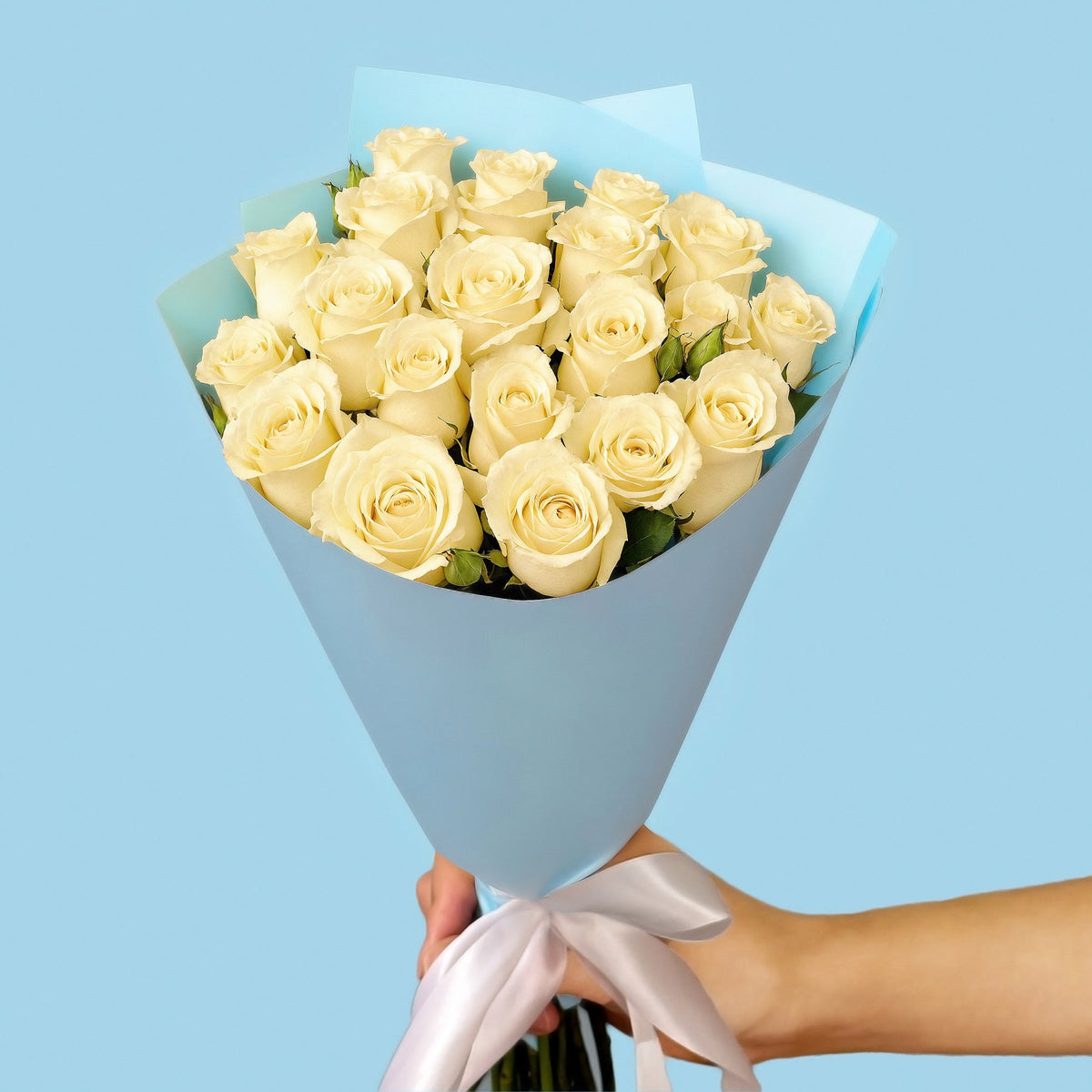 20 White Roses from Kenya #3