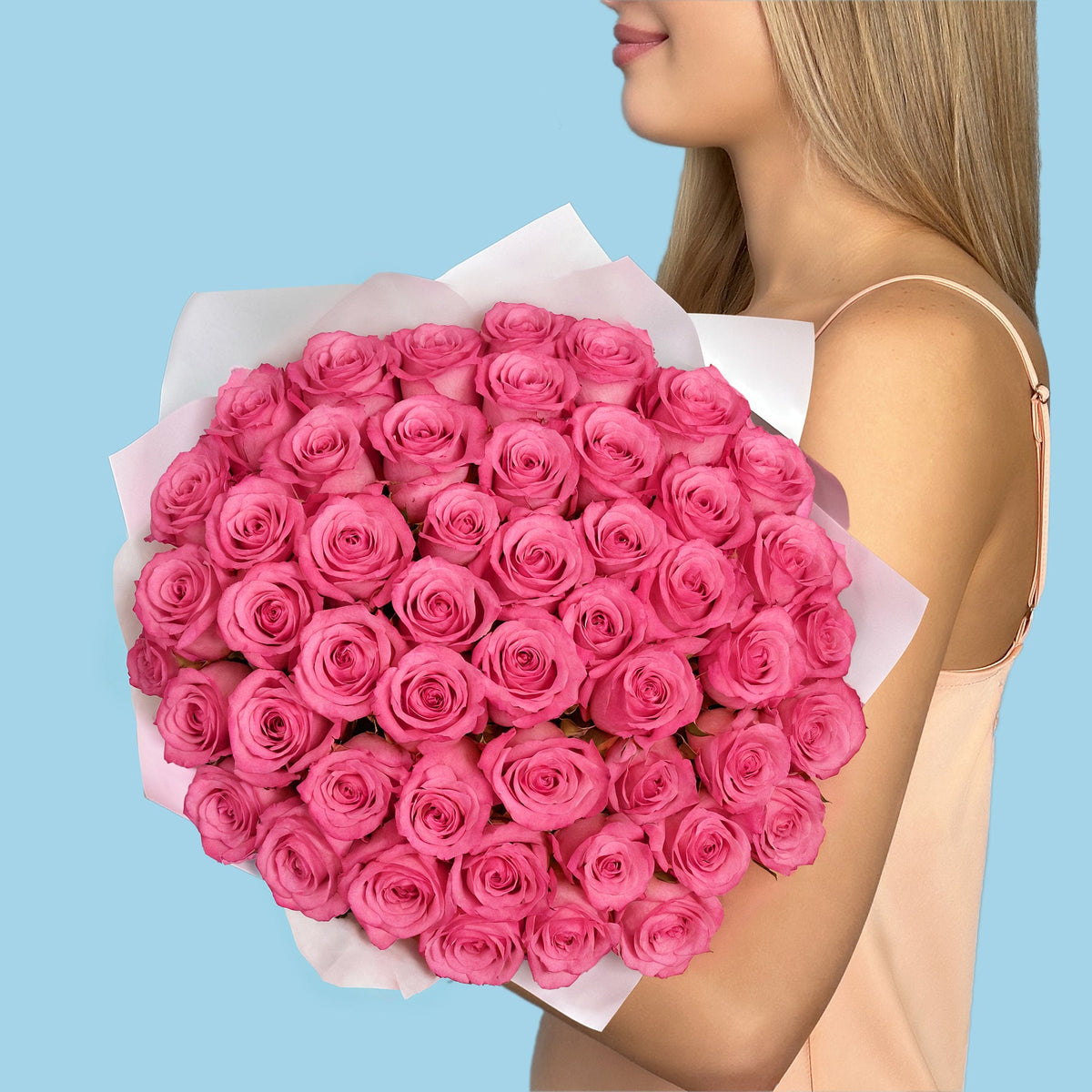 50 Premium Pink Roses #2