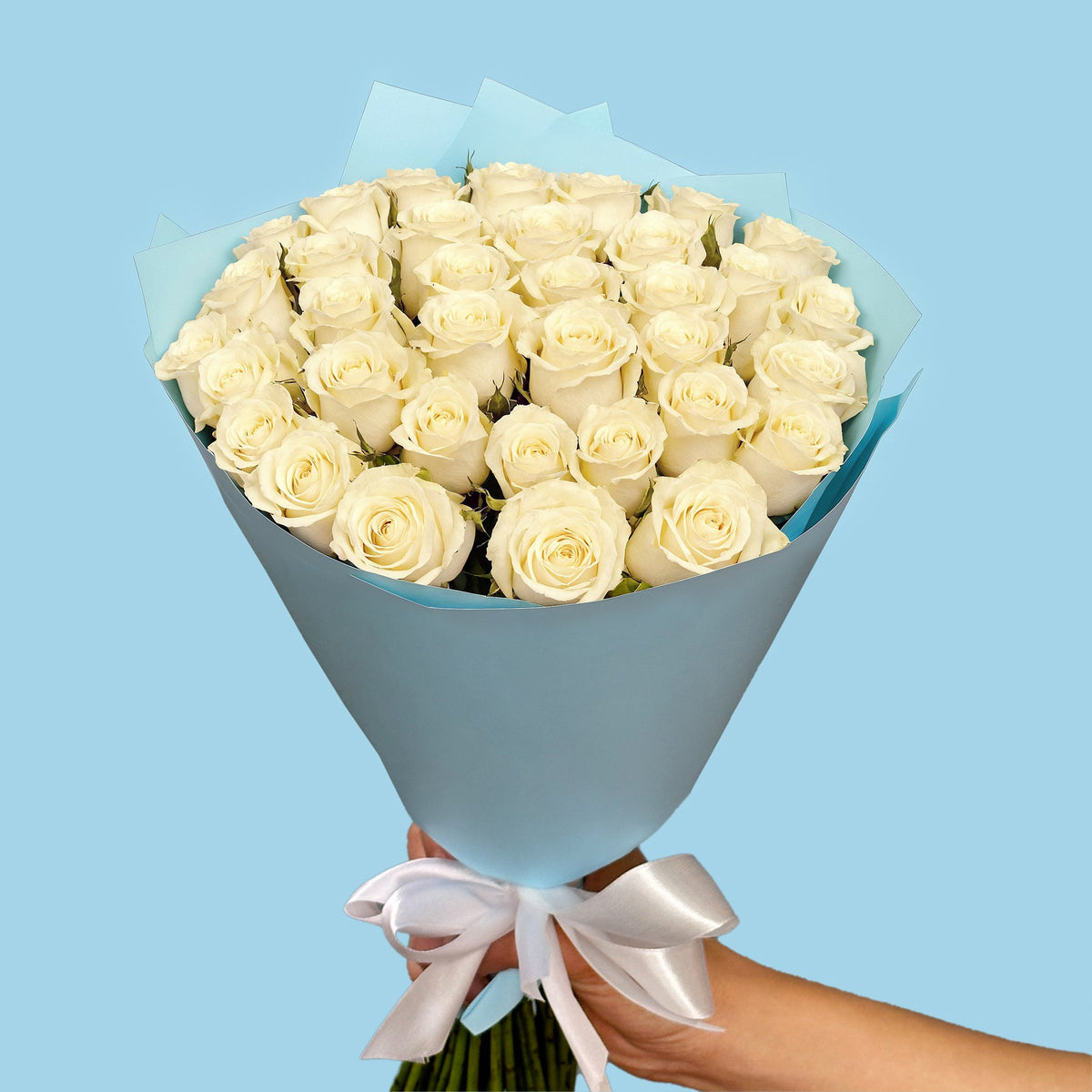 Bouquet of 30 White roses #3