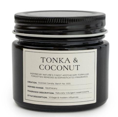Small Glass Jar with Metal Lid Tonka & Coconut #1