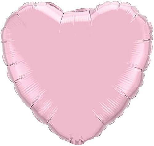 18" Pearl Pink Heart Foil Balloon #1