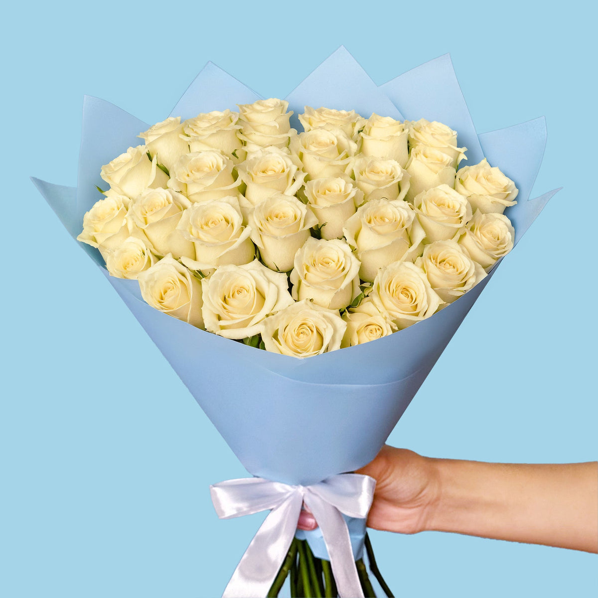 Bouquet of 30 White roses #7