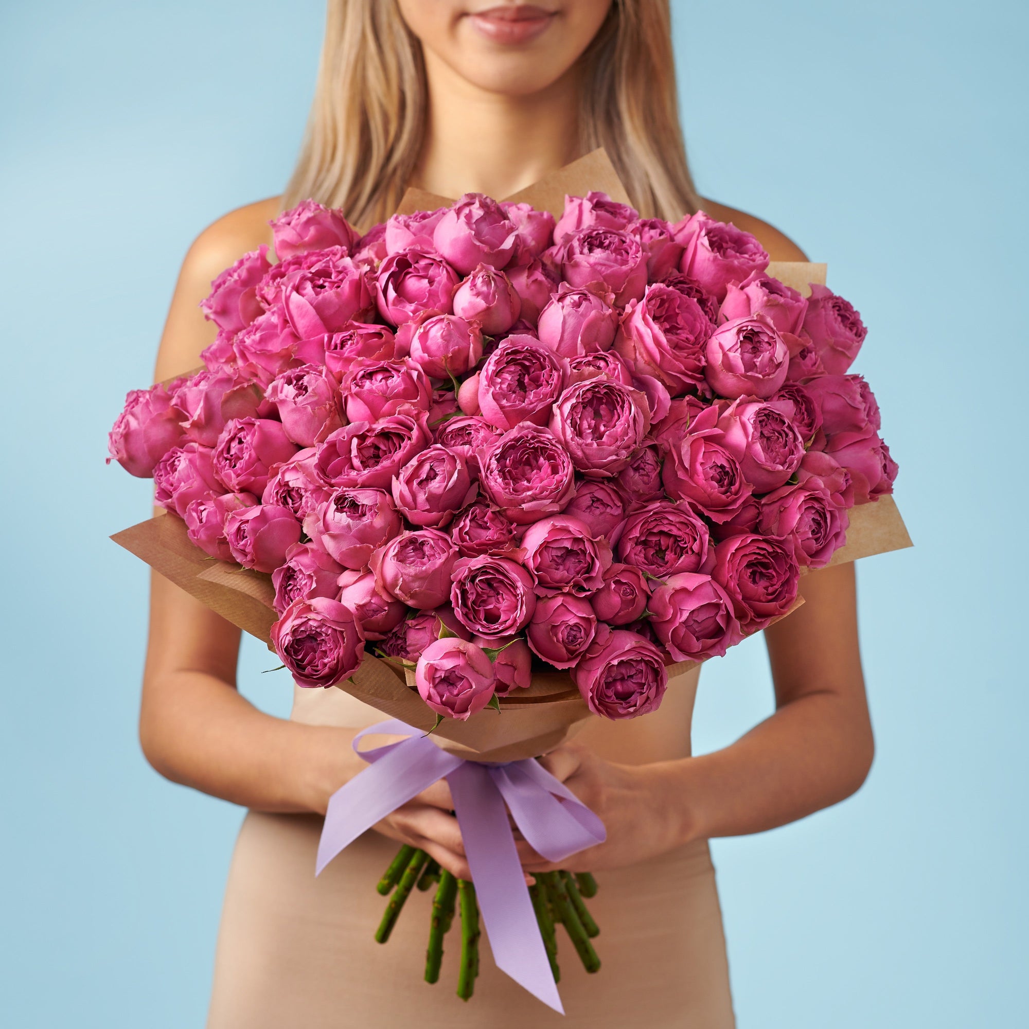 20 Peony Pink Roses #1