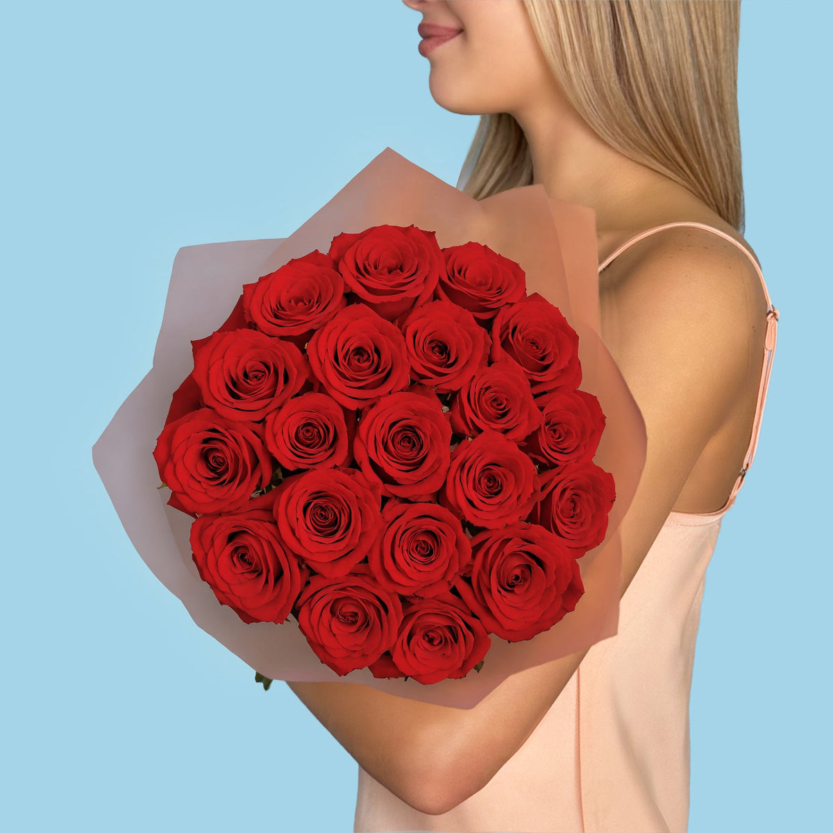 Bouquet of 20 Red roses #6