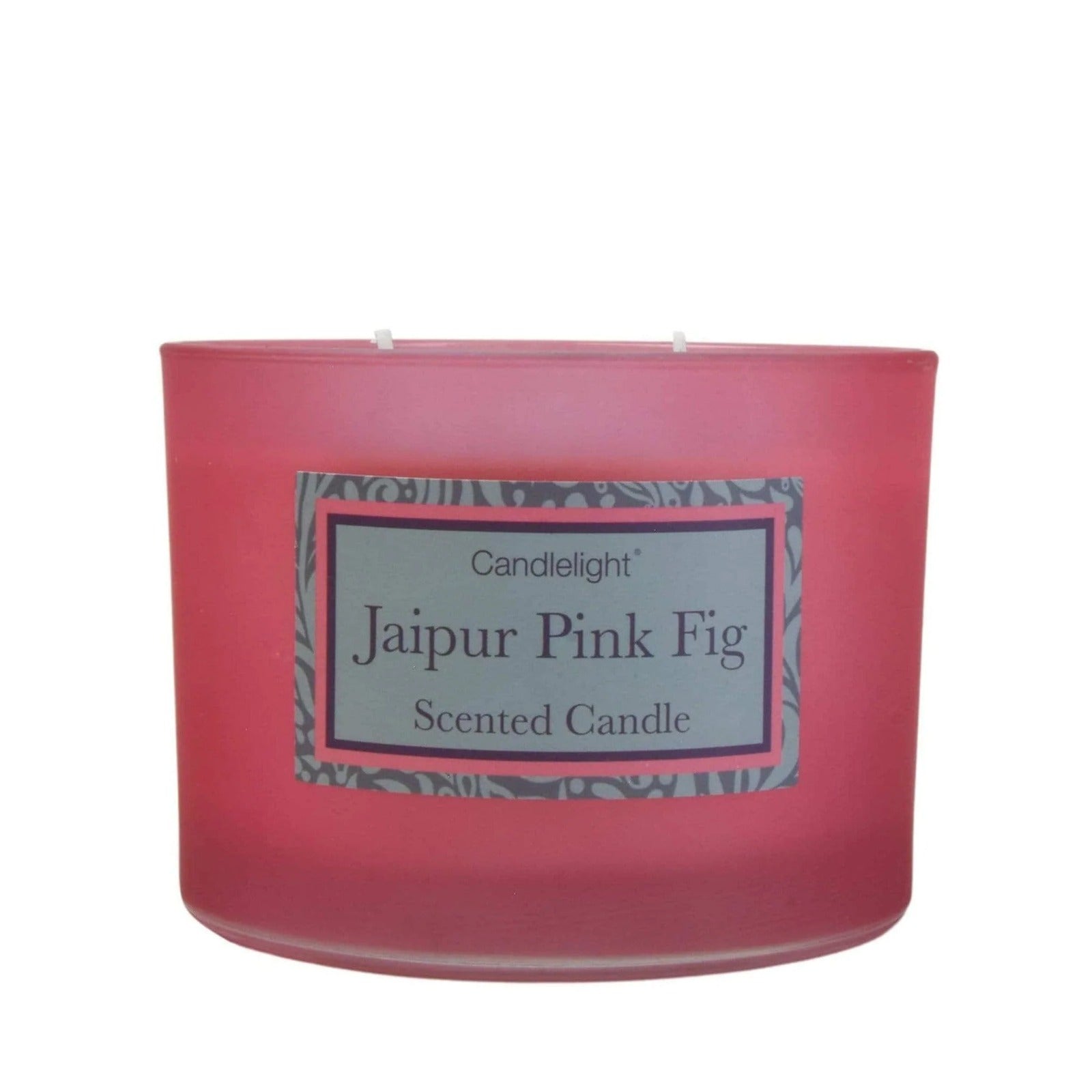 Jaipur Pink Fig 2 Wick glass filled Pot Candle Pear and Fig Scent 380g #1