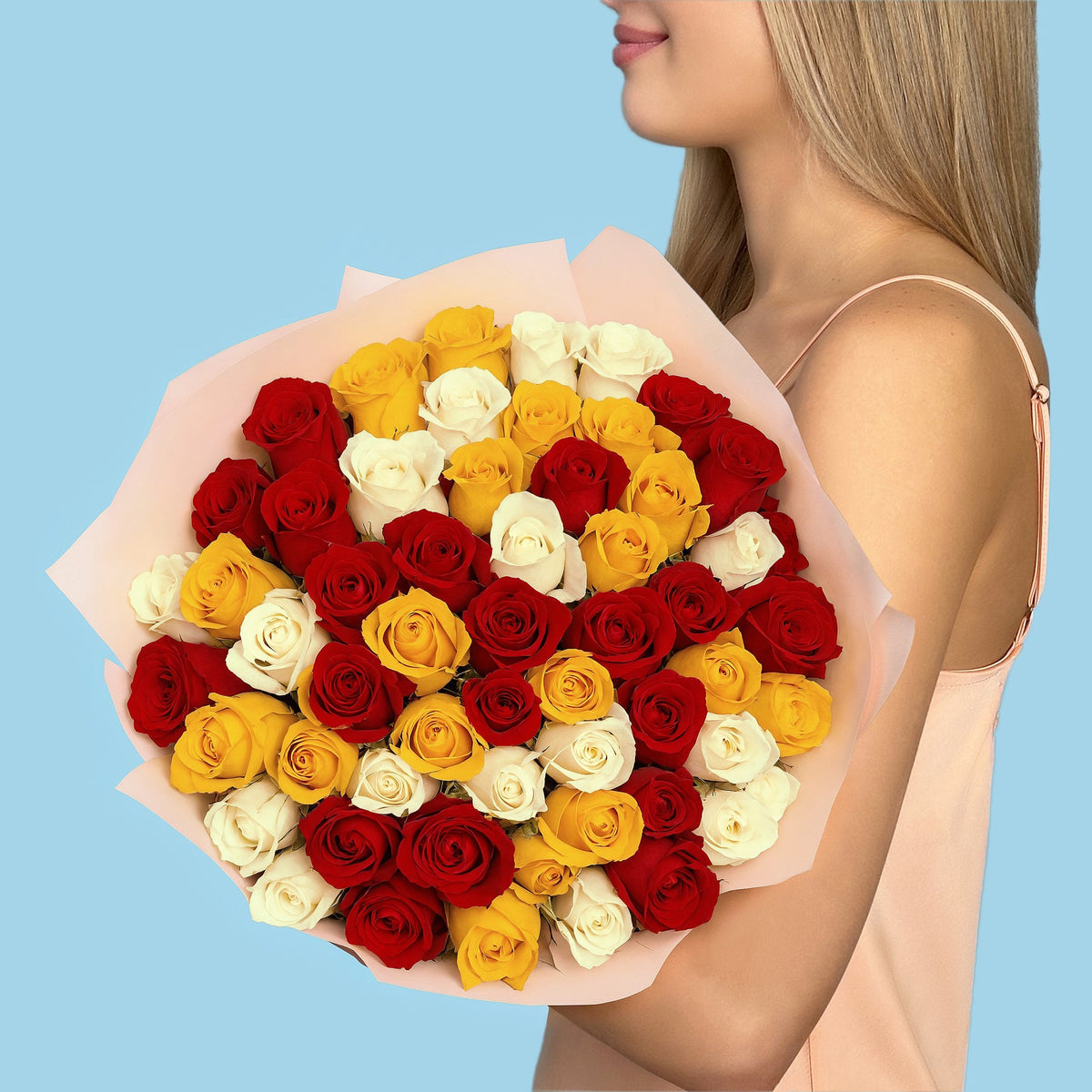 Bouquet of 50 Mix roses #2