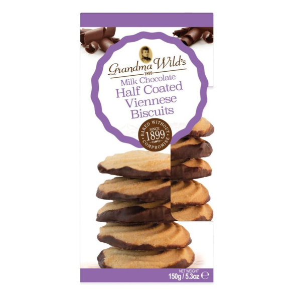Milk Chocolate Half Coated Viennese Biscuits 150g #1