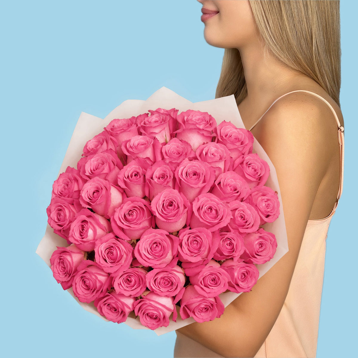 Bouquet of 30 Pink roses #6