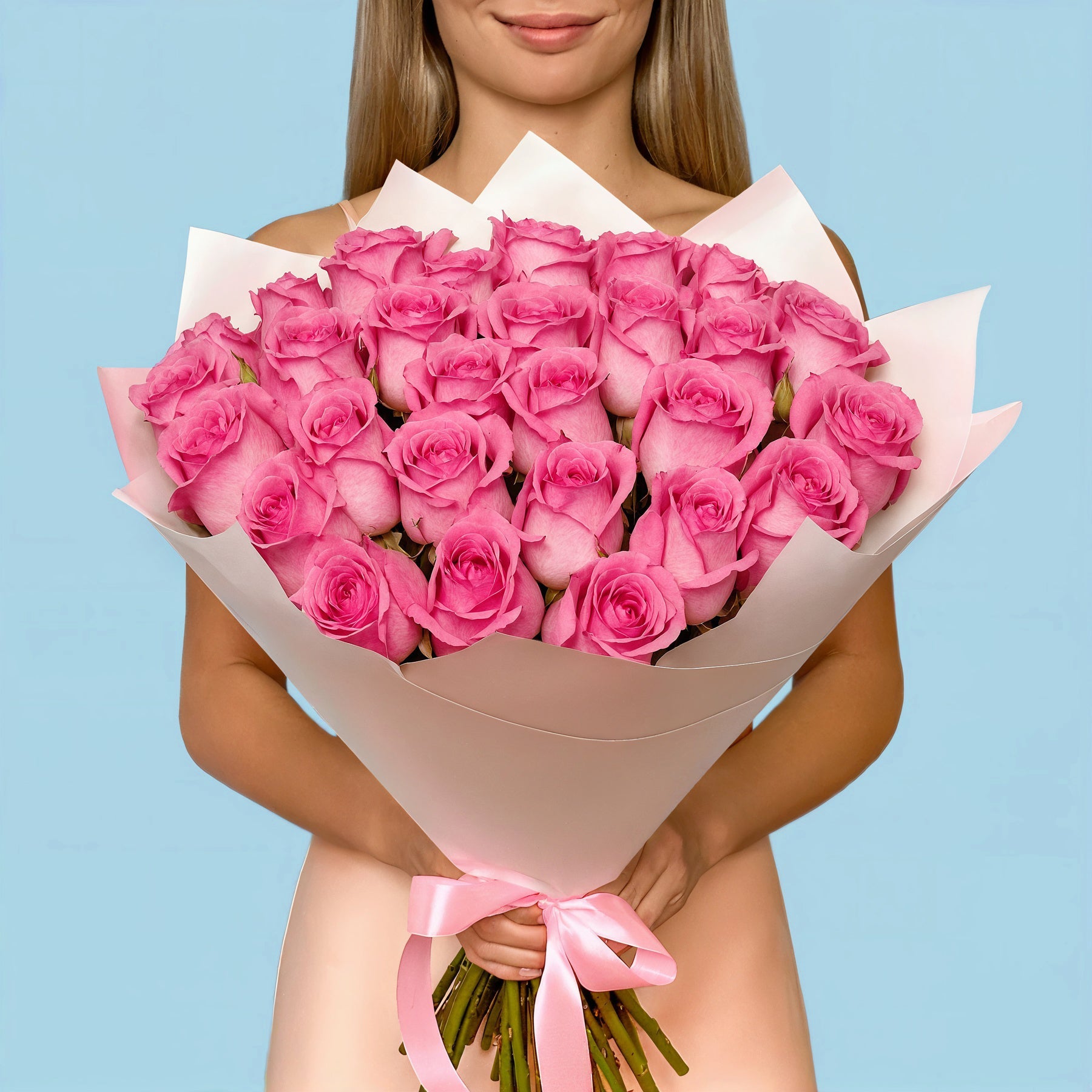 35 Premium Pink Roses #1