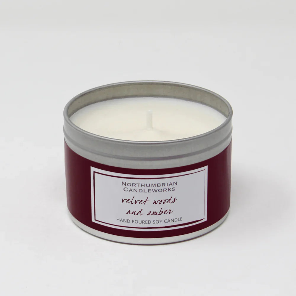 Velvet Woods & Amber Candle in a Tin 220g #1