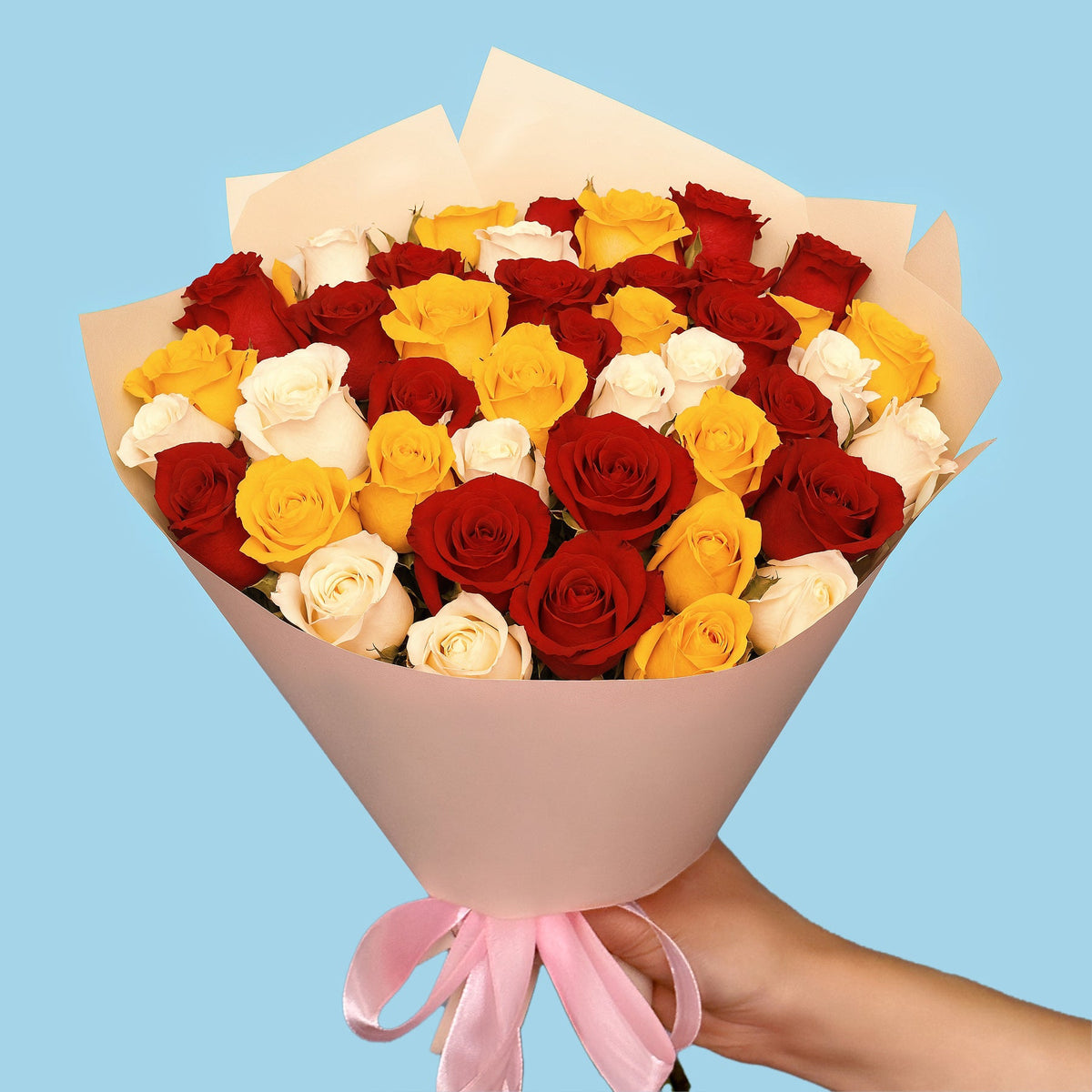 Bouquet of 50 Mix roses #3