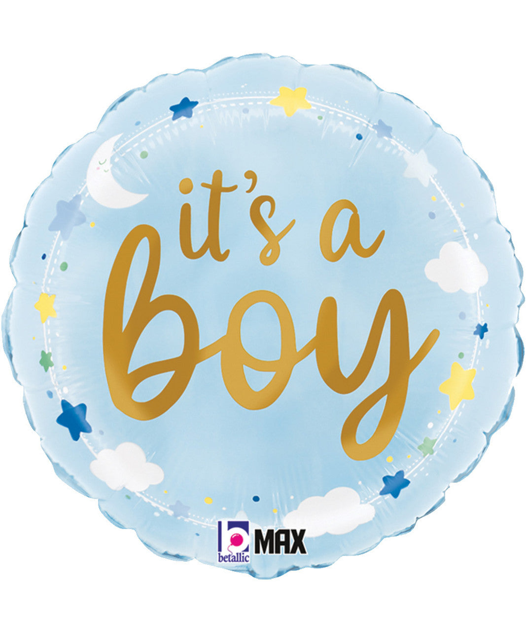 18" Baby Boy Colourful Foil Balloon #1