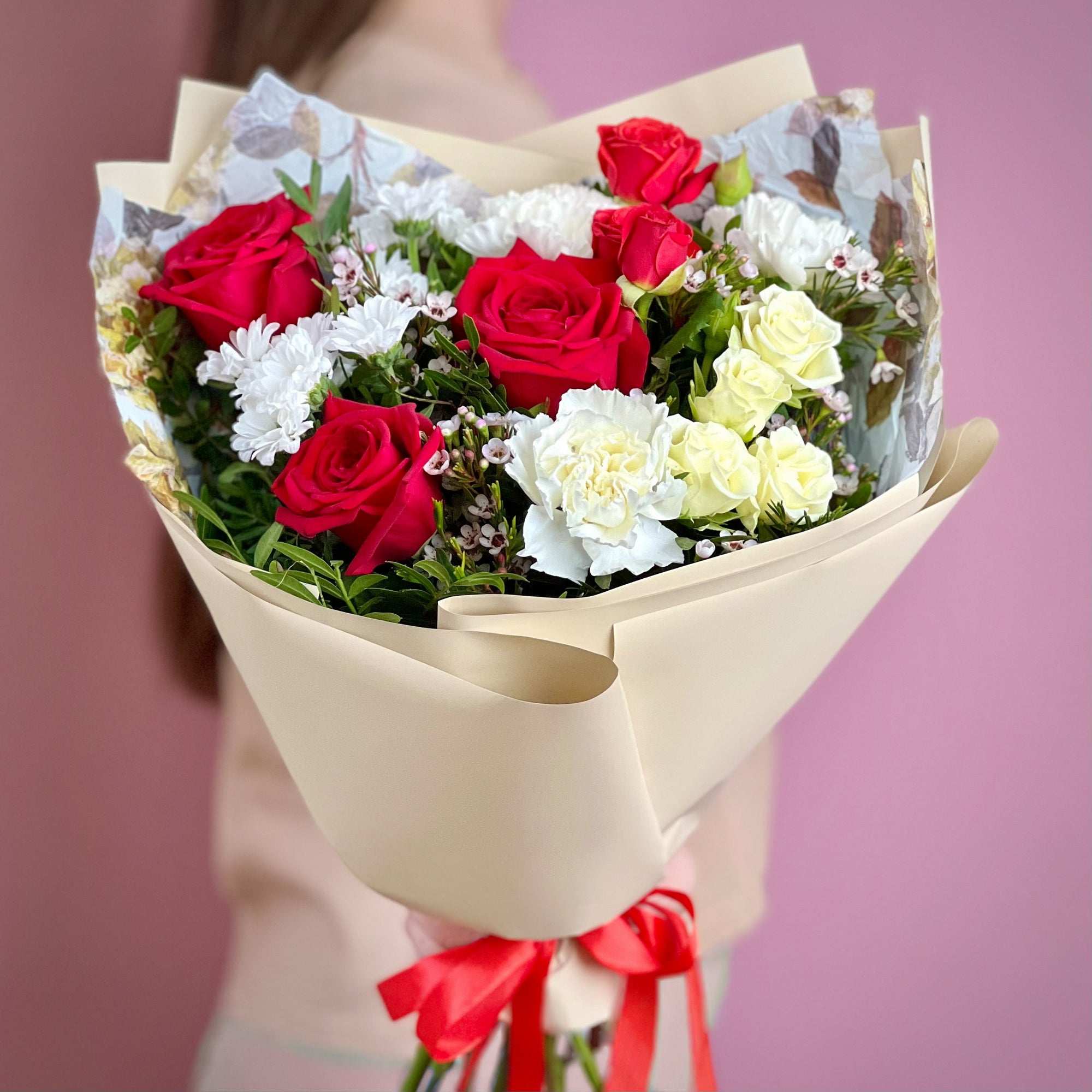 Red and White Bouquet #1